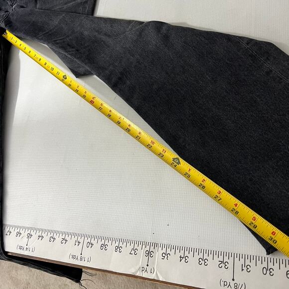 Agolde Criss Cross Straight Jeans Black Women Size 30 - Picture 6 of 11